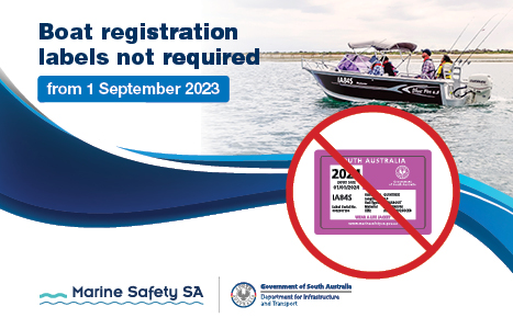 boat registration labels not required